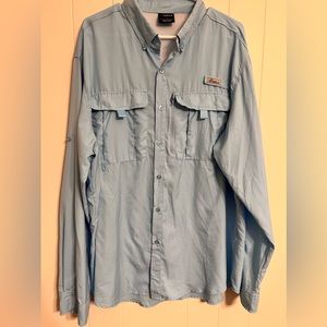 Pudulla‎ Fishing Shirt Blue Sz XL